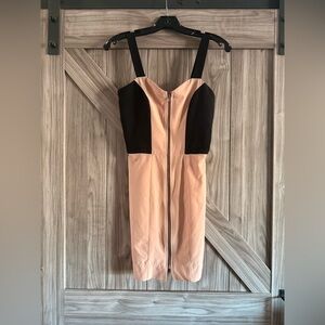 Stylish Black and Peach Dress